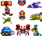 Badniks (Sonic Advance, Sonic Genesis-Style)