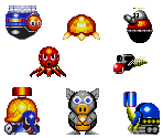Badniks (Game Gear, Sonic Genesis-Style)