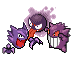 Gastly, Haunter & Gengar