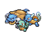 Squirtle, Wartortle & Blastoise