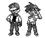 various pokemon red/blue sprite drawings by infinitebrians on