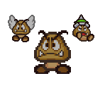 Goomba, Paragoomba and Spiked Goomba