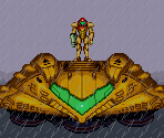 Samus' Gunship (Returns Design, GBA-Style)