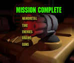 Mission Complete Screen