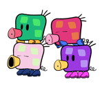 Squigs (Super Paper Mario-Style)