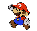 Mario (Paper Mario-Style)