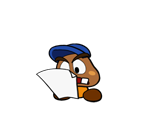 Goombario (Paper Mario-Style)