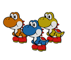 Yoshi Kids (Paper Mario-Style)