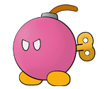 Bulky Bob-omb (Paper Mario-Style)