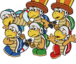 Hammer Bros. Family (Paper Mario: Color Splash-Style)