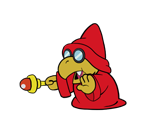 Magikoopa (Red, Paper Mario-Style)