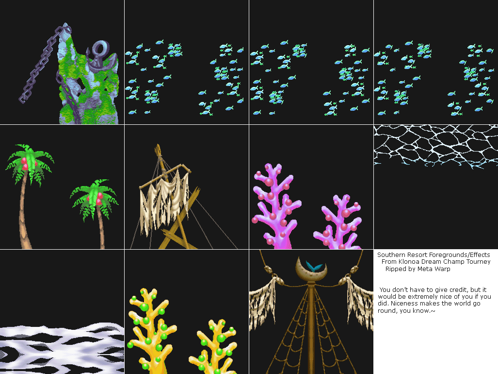 Klonoa 2: Dream Champ Tournament - Southern Resort Foreground