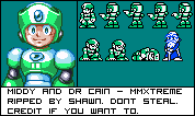 Mega Man Xtreme - Middy and Dr. Cain