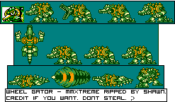 Mega Man Xtreme - Wheel Gator