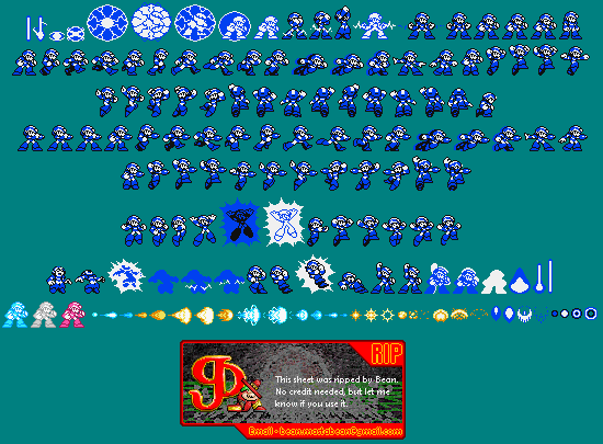 megaman x buster shot sprite sheet