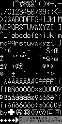 Mega Man ZX - Font