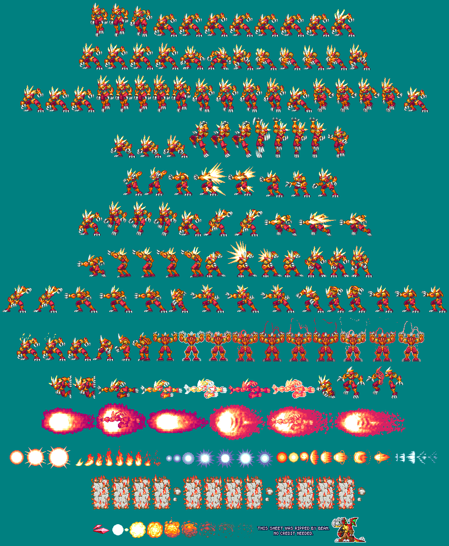 The Spriters Resource - Full Sheet View - Mega Man ZX - Fistleo