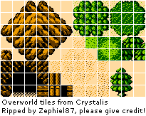 Crystalis / God Slayer - Overworld Tiles