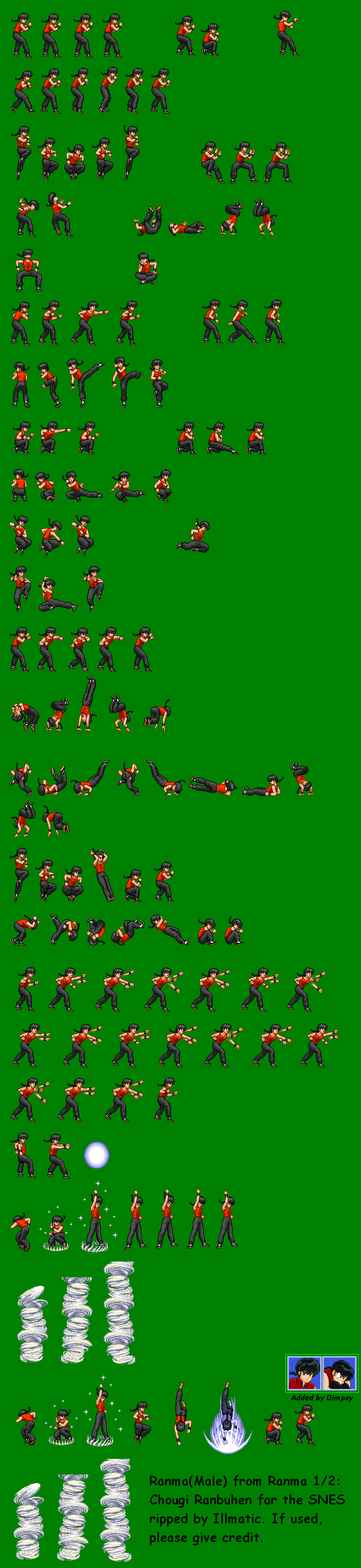 Ranma ½ II: Anything-Goes Martial Arts (JPN) - Ranma (Male)