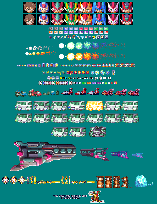 The Spriters Resource Full Sheet View Mega Man Zx Items - Vrogue