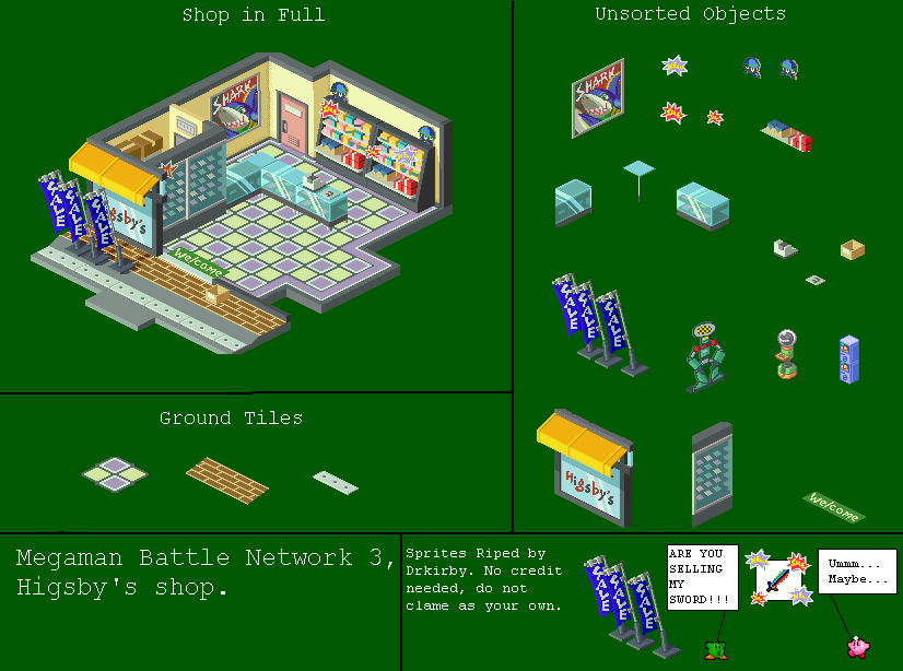 Mega Man Battle Network 3 - Higsby's Shop
