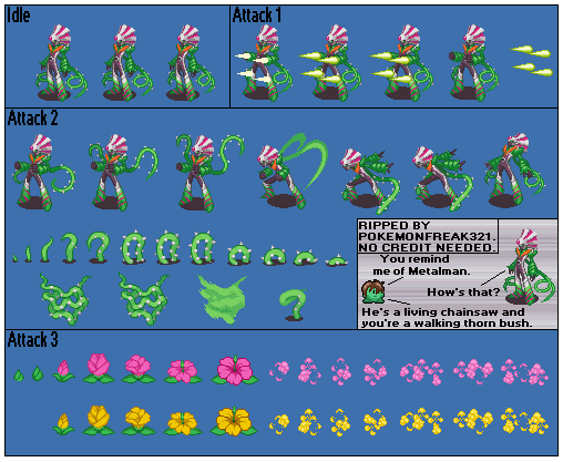 Mega Man Battle Network 3 - PlantMan.EXE