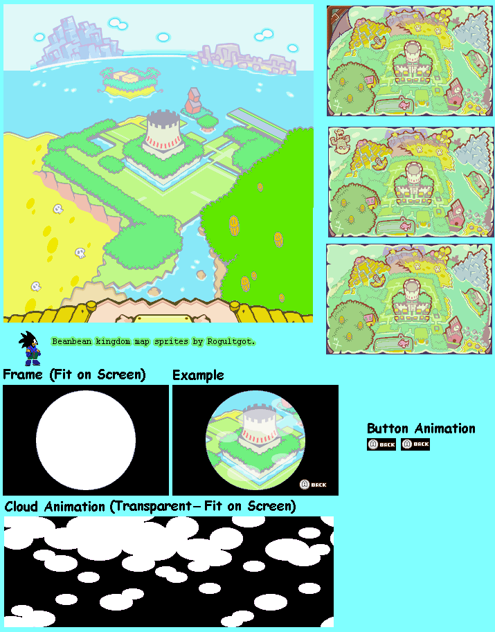 Mario & Luigi: Superstar Saga - Beanbean Kingdom Map
