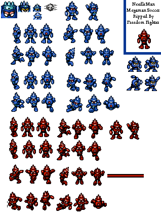 Mega Man Soccer - Needle Man