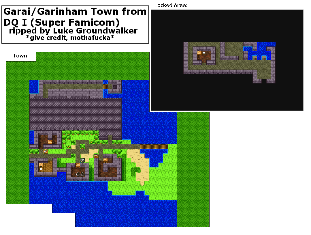 Dragon Quest (JPN) - Galenholm Town