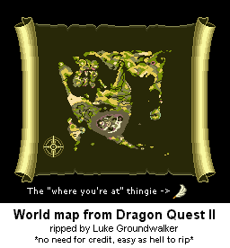 Dragon Quest 2 (JPN) - World Map