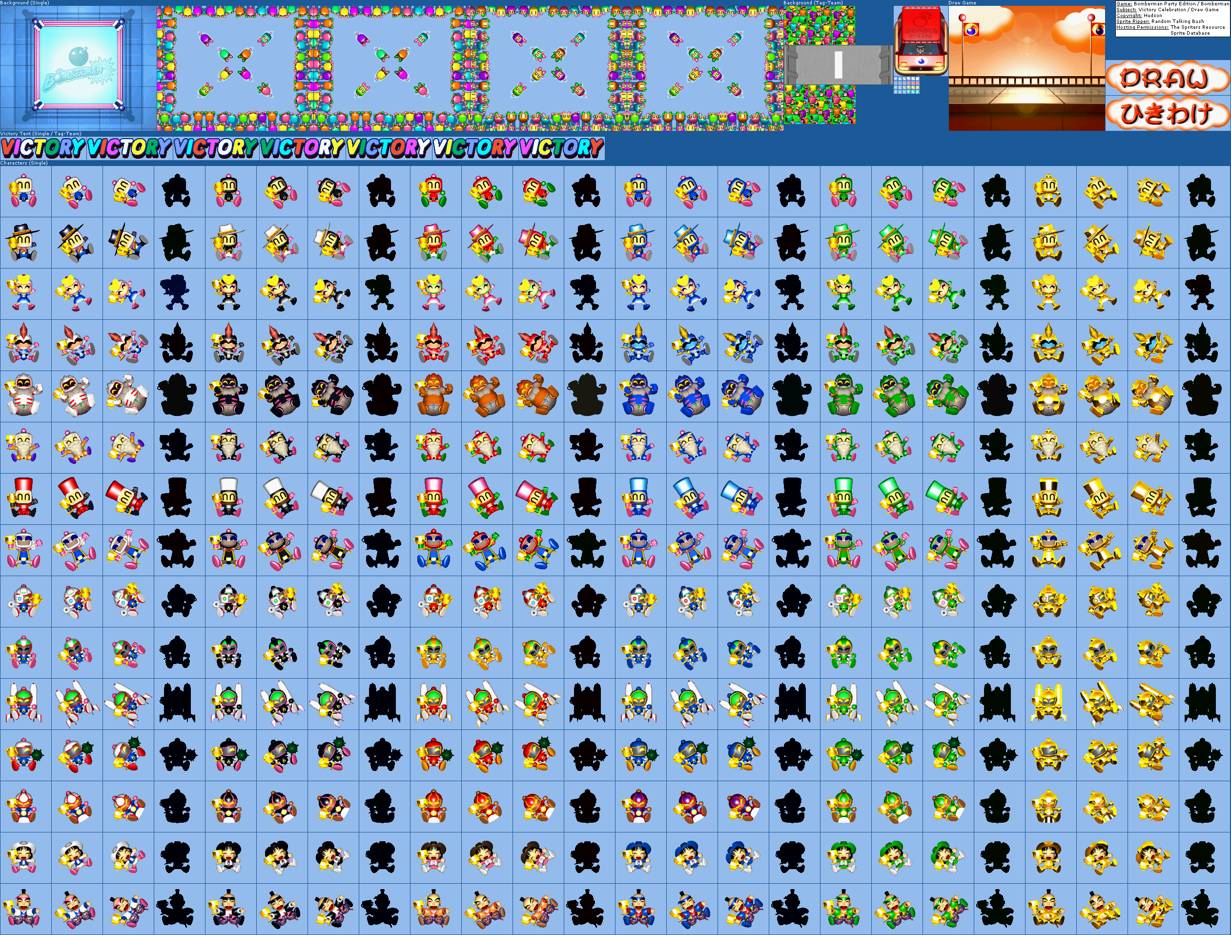 Bomberman Party Edition - Victory Celebration / Draw Game