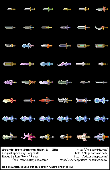 Sword Weapons