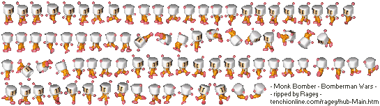 Bomberman Wars (JPN) - White Monk Bomber
