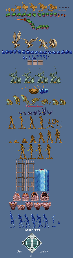 Castlevania Chronicles - Stage 3 Enemies