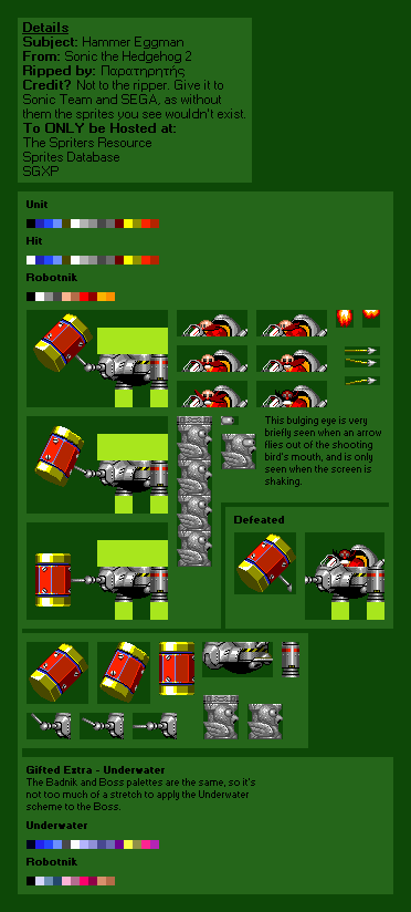 Sonic the Hedgehog 2 - Hammer Eggman/Egg Hammer