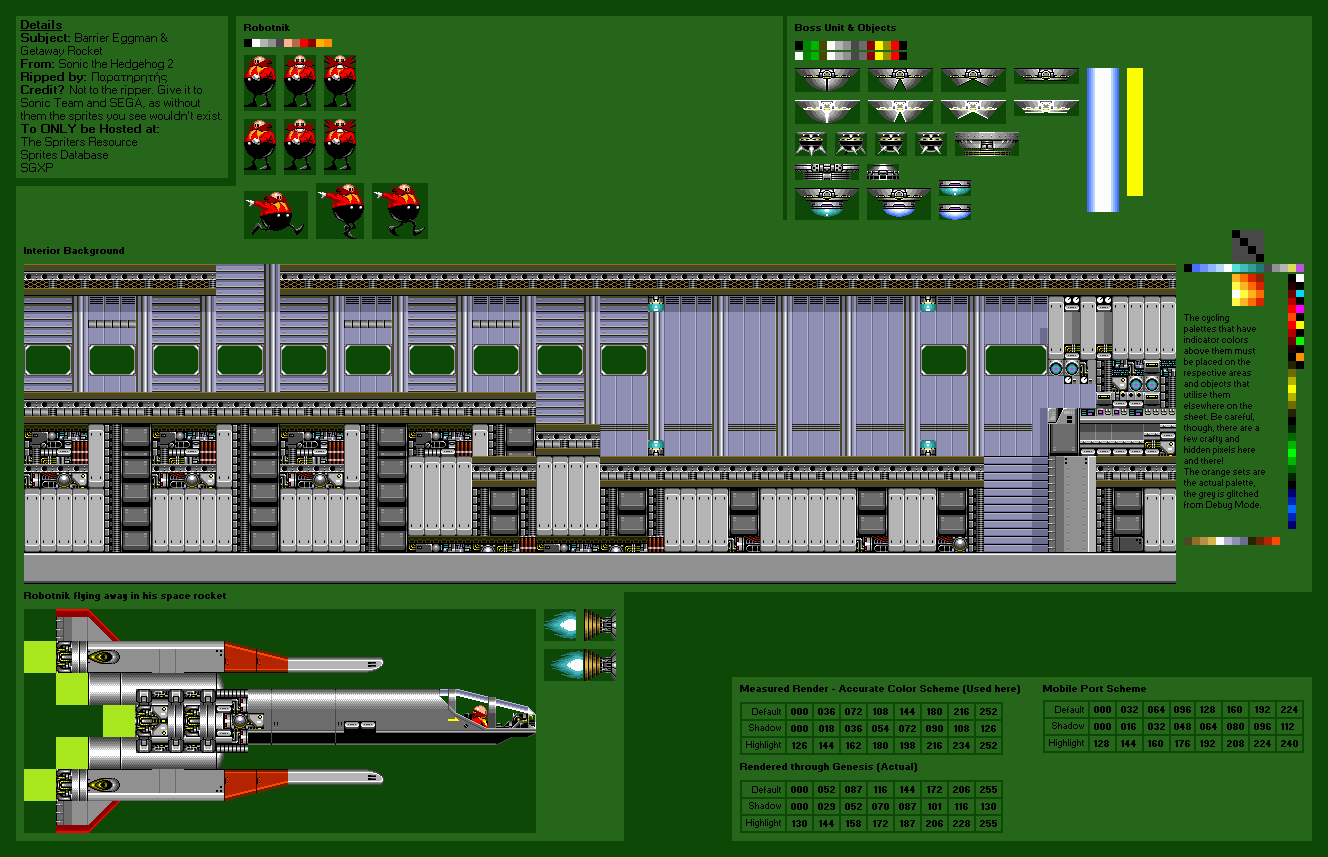 Sonic the Hedgehog 2 - Barrier Eggman/Laser Prison & Getaway Rocket