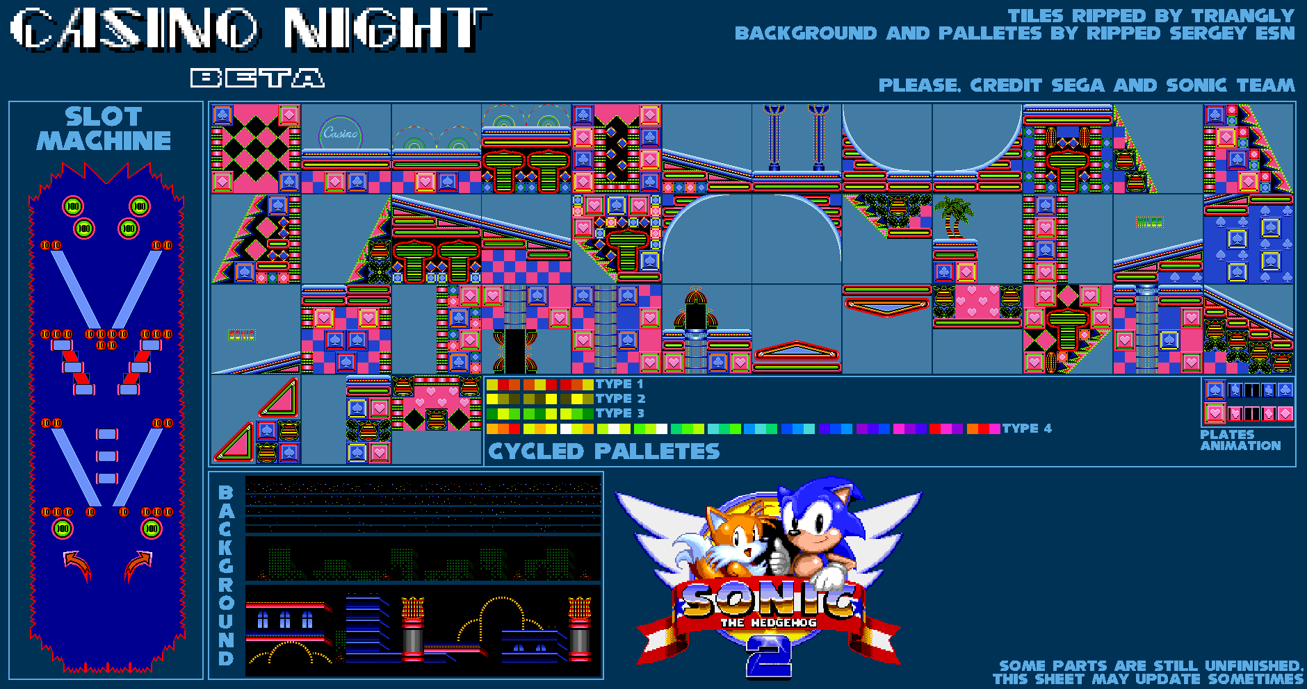 Sonic the Hedgehog 2 (Prototypes) - Casino Night Zone (Beta)