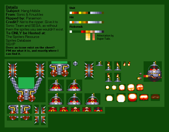 Sonic & Knuckles - Hang Mobile/Egg Hanger