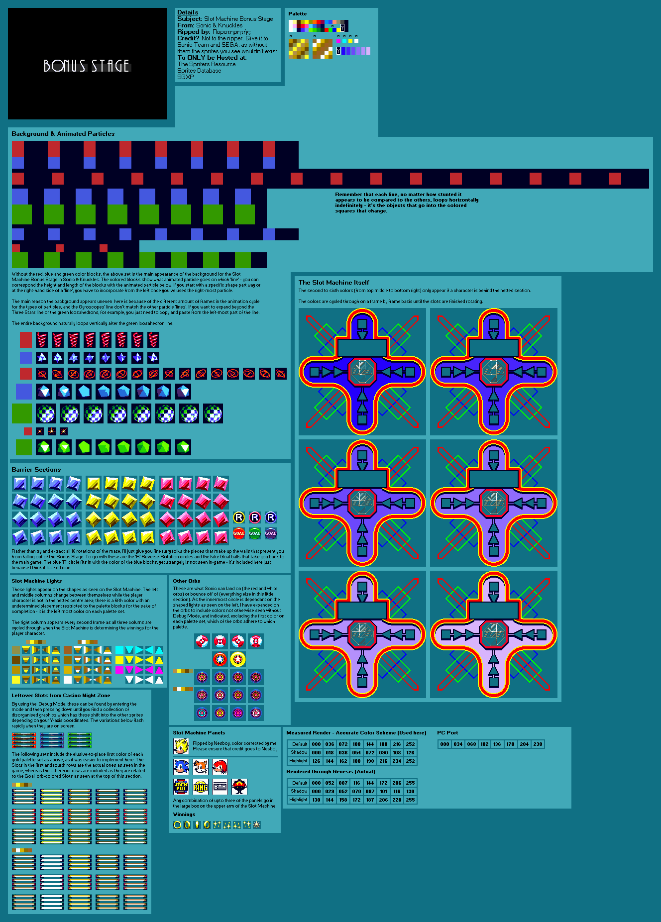 Sonic & Knuckles - Slot Machine