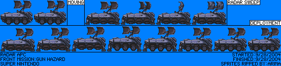 Front Mission: Gun Hazard (JPN) - Radar APC