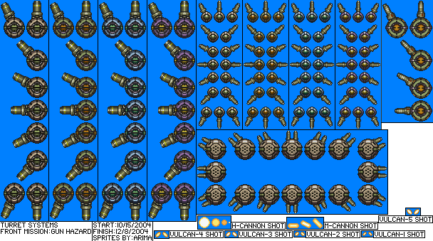 Front Mission: Gun Hazard (JPN) - Turret System