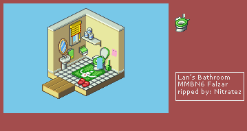 Mega Man Battle Network 6 - Lan's Bathroom