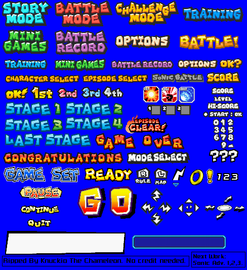 Sonic Battle - Text