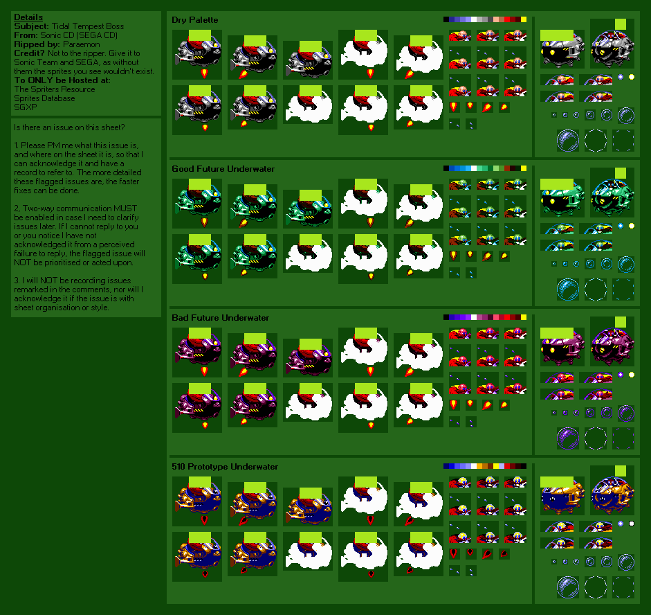 The VG Resource - More Sonic CD sprites