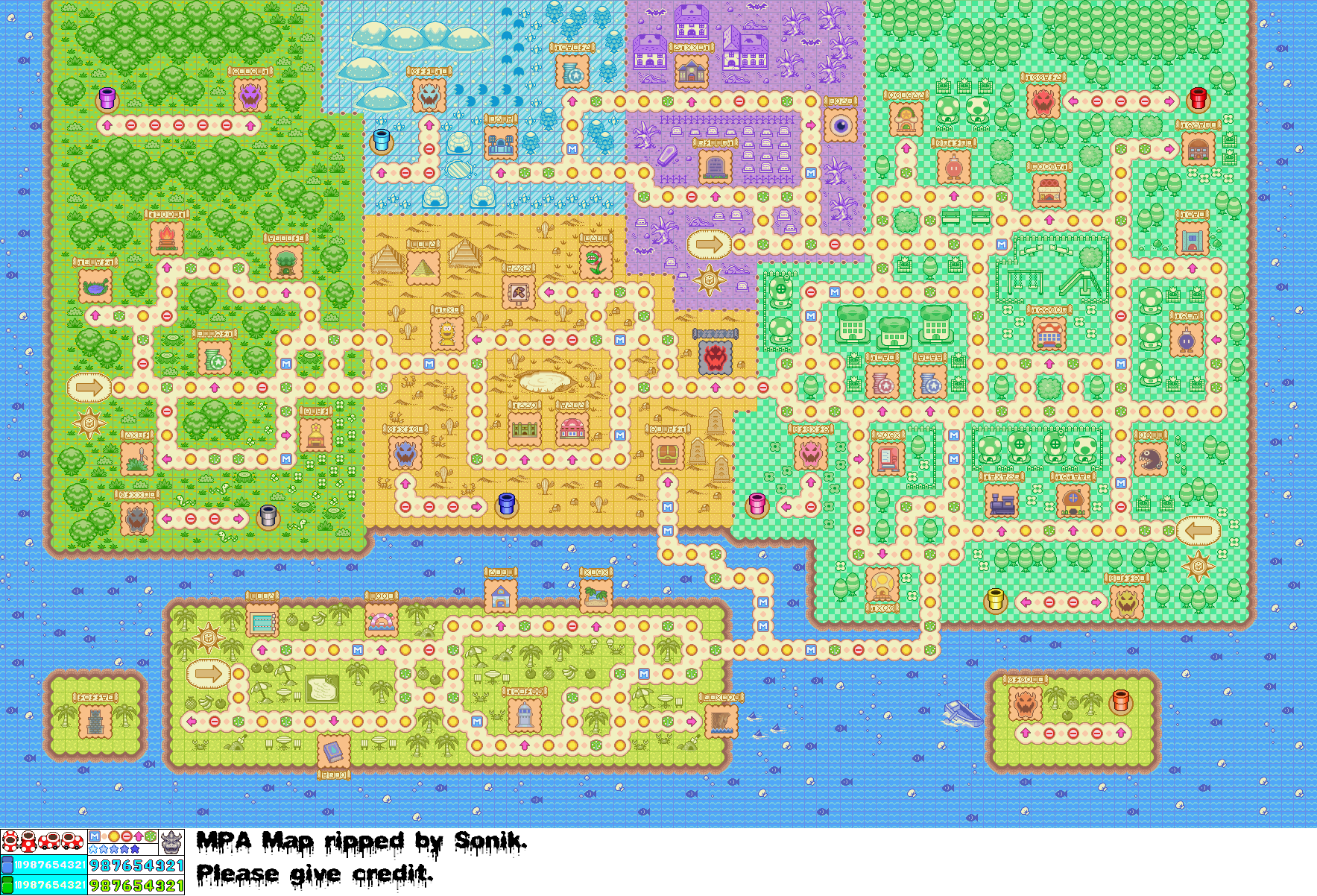 The Spriters Resource - Full Sheet View - Mario Party ...