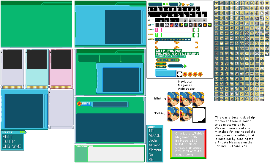 Mega Man Battle Network 6 - Library/Folder