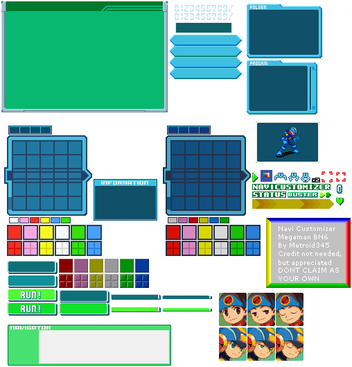 Mega Man Battle Network 6 - Navi Customizer