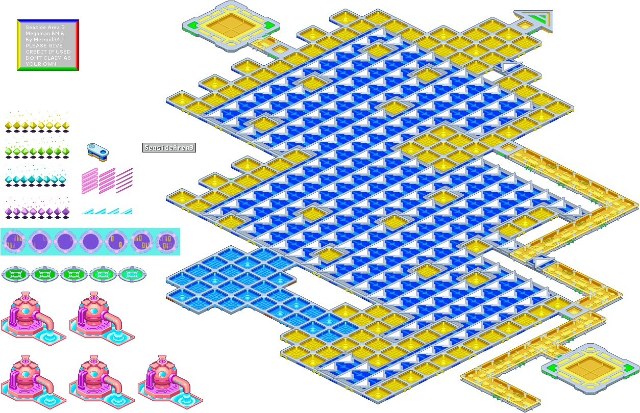 Mega Man Battle Network 6 - Seaside Area 3