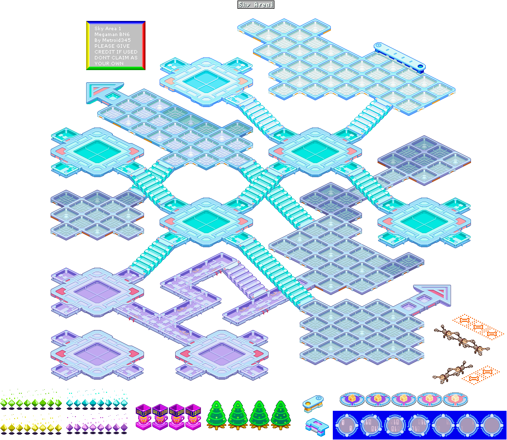 Mega Man Battle Network 6 - Sky Area 1