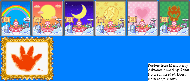 Mario Party Advance - Posters